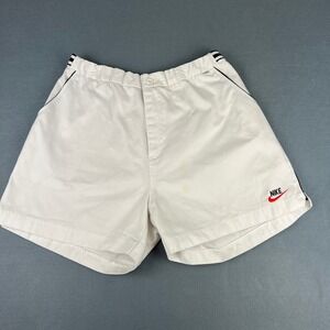 Vintage Nike Air Tennis Shorts XXXL White Cotton 28-30 Waist
